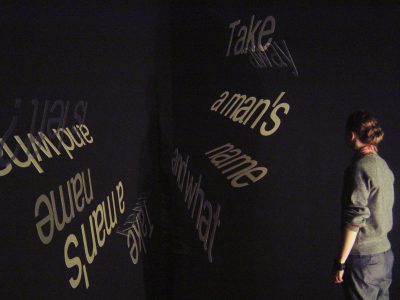 Wall painting, guache and pencil on wall; installation view